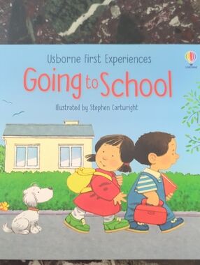 Usborne Going to School - Children's Picture Book (Blue)